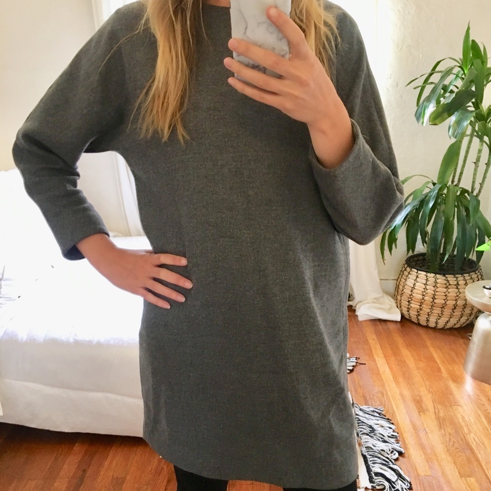 Everlane 3/4 sleeve shift dress